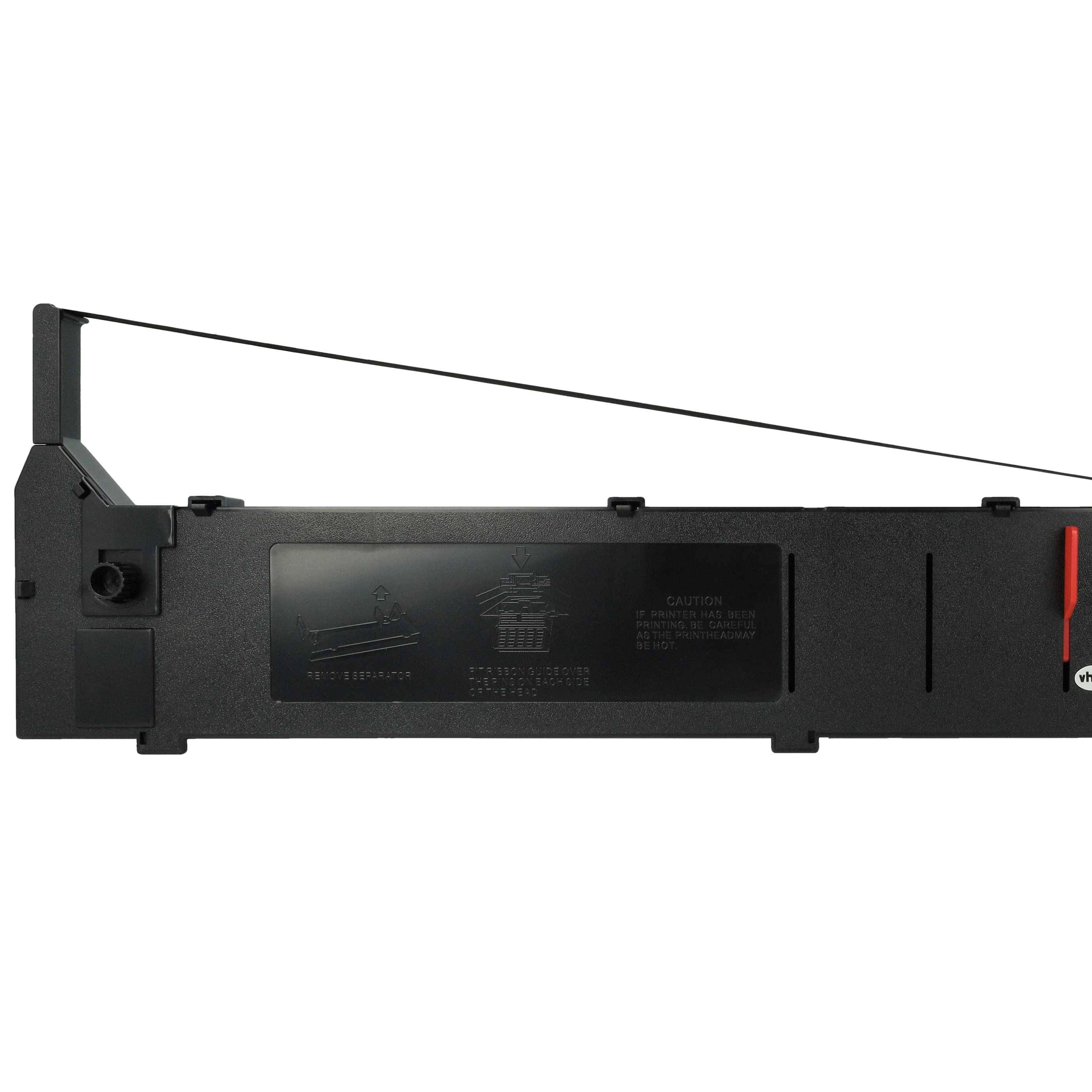 vhbw Farbband Schriftband kompatibel mit Epson DFX 5000 Serie, 5000 Plus, 8500, 8000, 5000 Nadeldrucker, Bondrucker - Schwarz