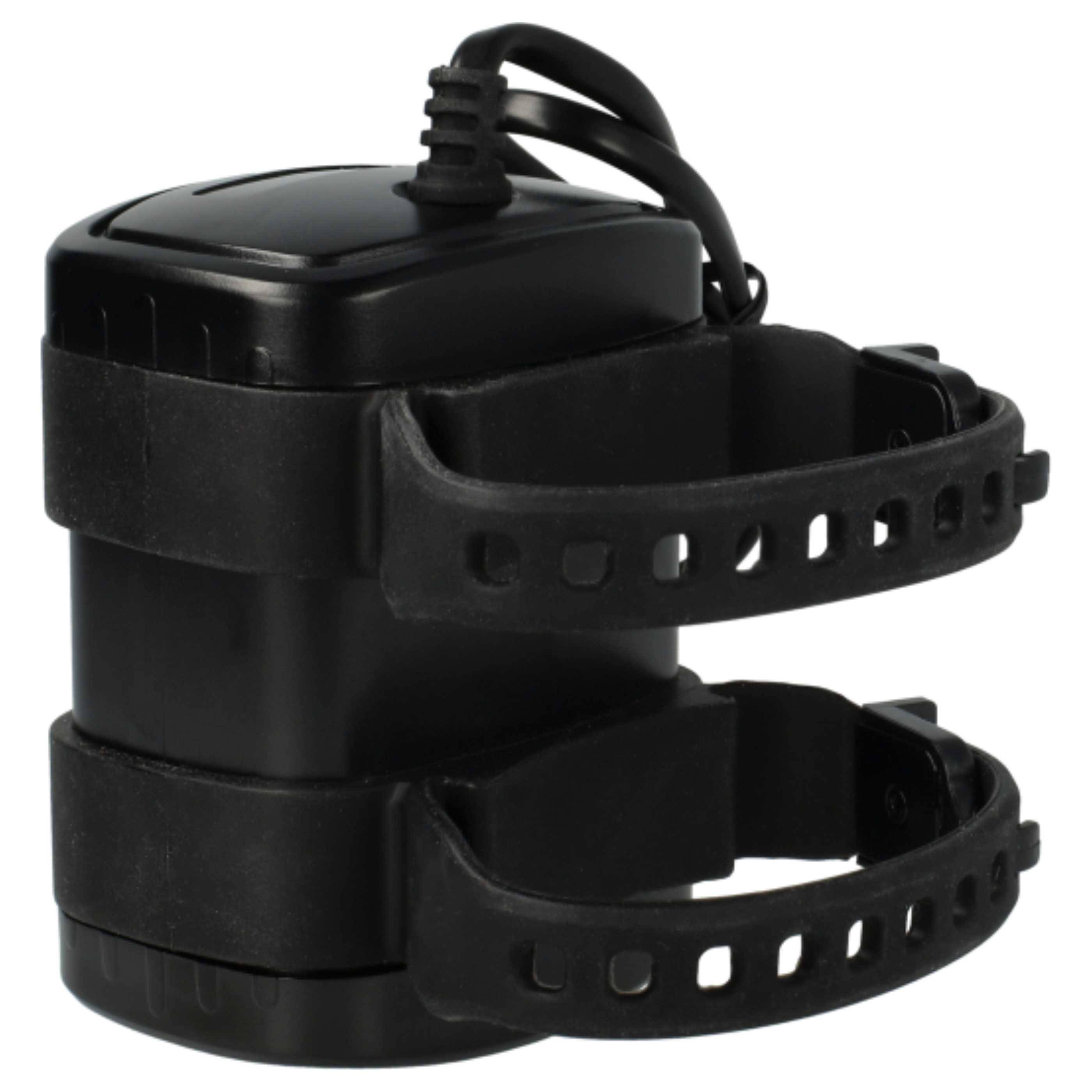 vhbw 1x Akkupack kompatibel mit Supernova M99 Mini Pro B54, B54 Max Fahrradlampen (9000 mAh, 8,4 V, Li-Ion) wasserdicht, Inkl. Ladegerät