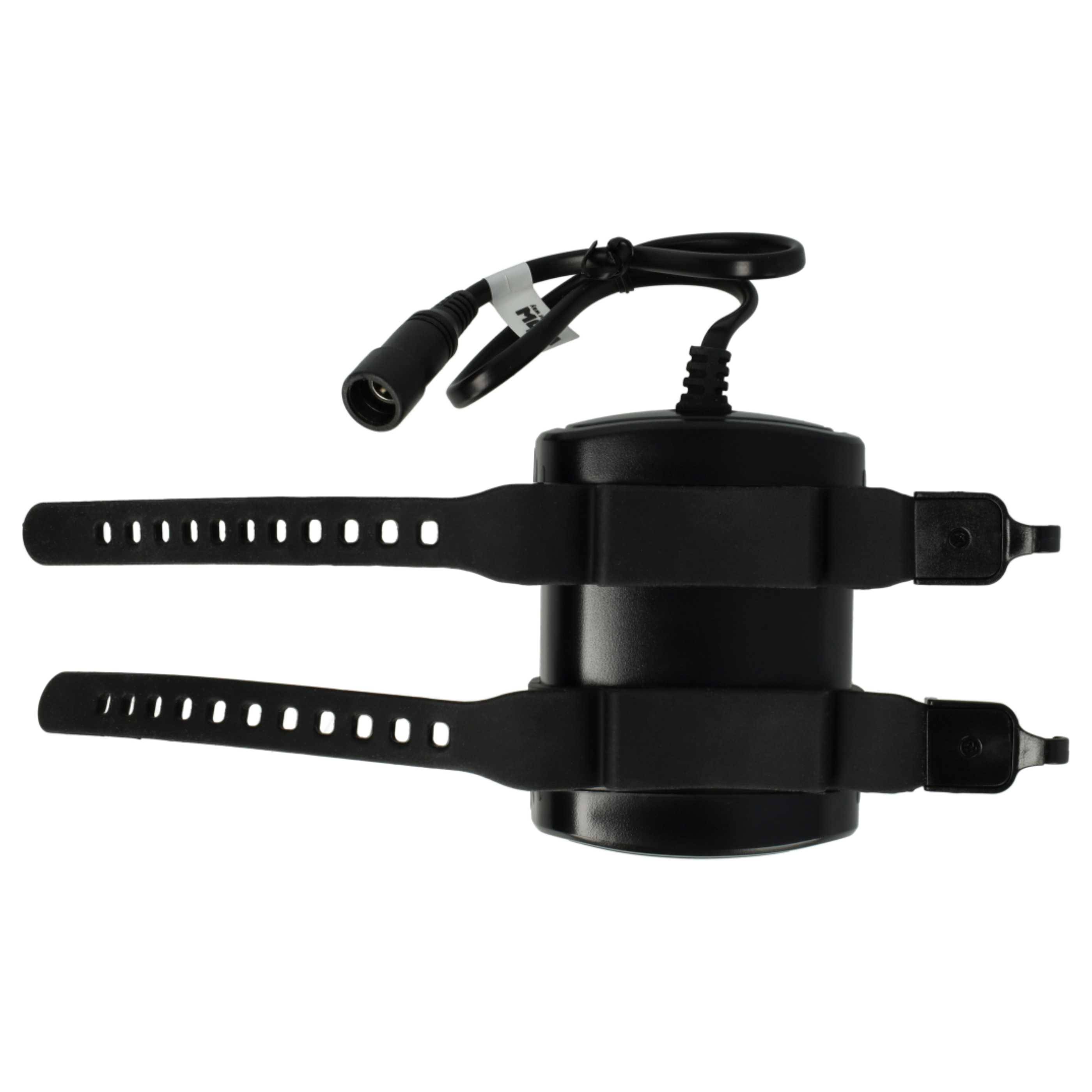 vhbw 1x Akkupack kompatibel mit Supernova M99 Mini Pro B54, B54 Max Fahrradlampen (9000 mAh, 8,4 V, Li-Ion) wasserdicht, Inkl. Ladegerät