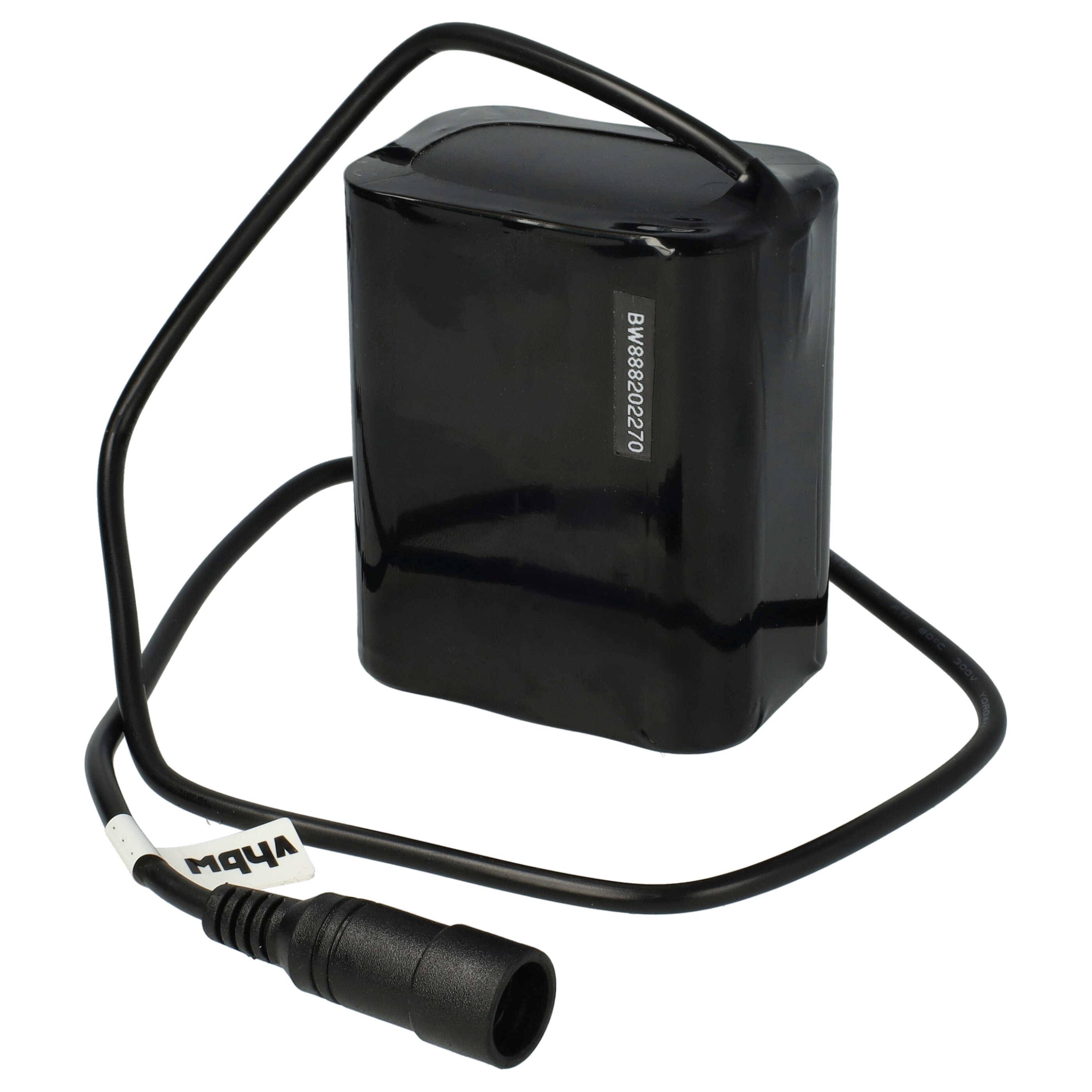 vhbw 1x Akkupack kompatibel mit Supernova M99 Mini Pro B54, B54 Max Fahrradlampen (9000 mAh, 8,4 V, Li-Ion), Inkl. Ladegerät