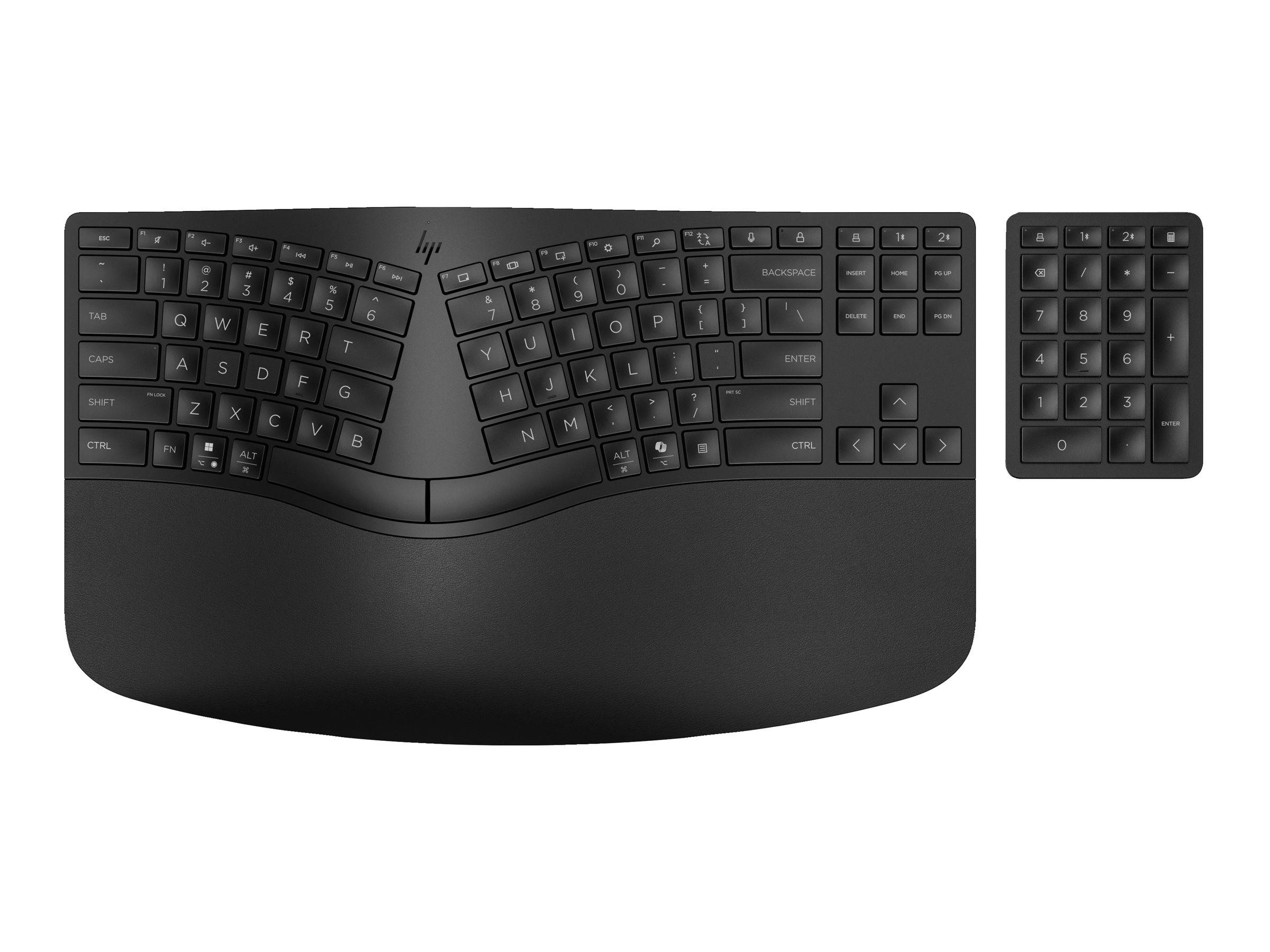 HP 965 - Tastatur-und-Tastenfeld-Set - kompakte Größe, 2-Zonen-Layout, separater Ziffernblock, kurzer Tastenhub, Multi-D