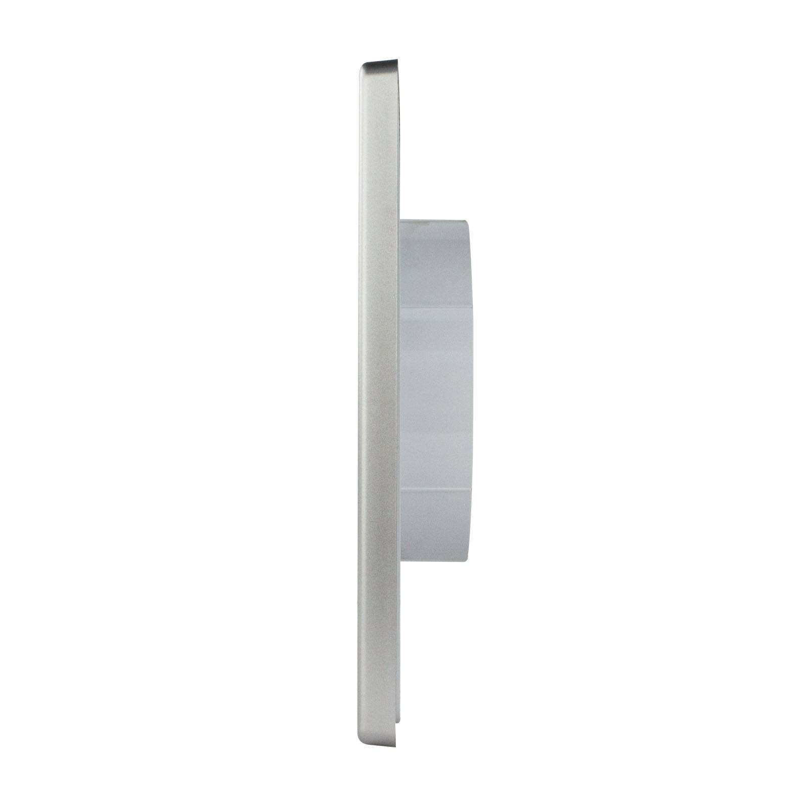 Lüftungsgitter eckig 170 x 170 Abluftgitter Lamellengitter Insektenschutz Gitter Ø 110 mm silber