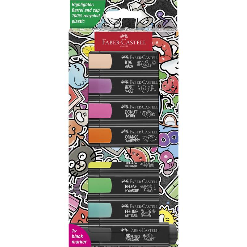 FABER-CASTELL Textmarker TEXTLINER 46 GRAFFITI, 8er Etui