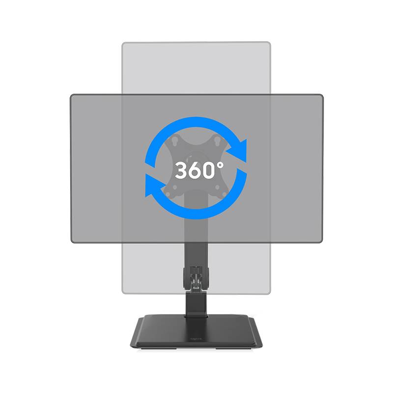 LogiLink Touchscreen-Monitorarm mit Standfuß, schwarz