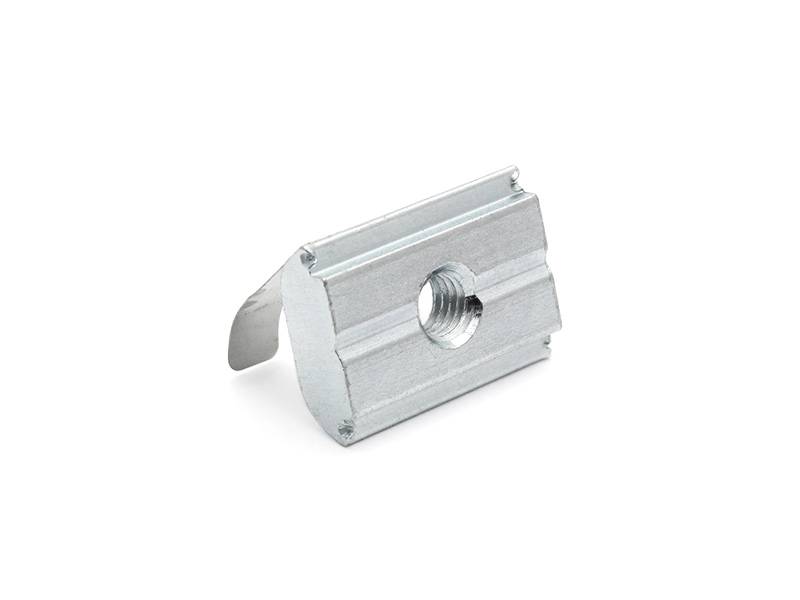 Nutenstein mit Feder B-Typ Nut 10, M4