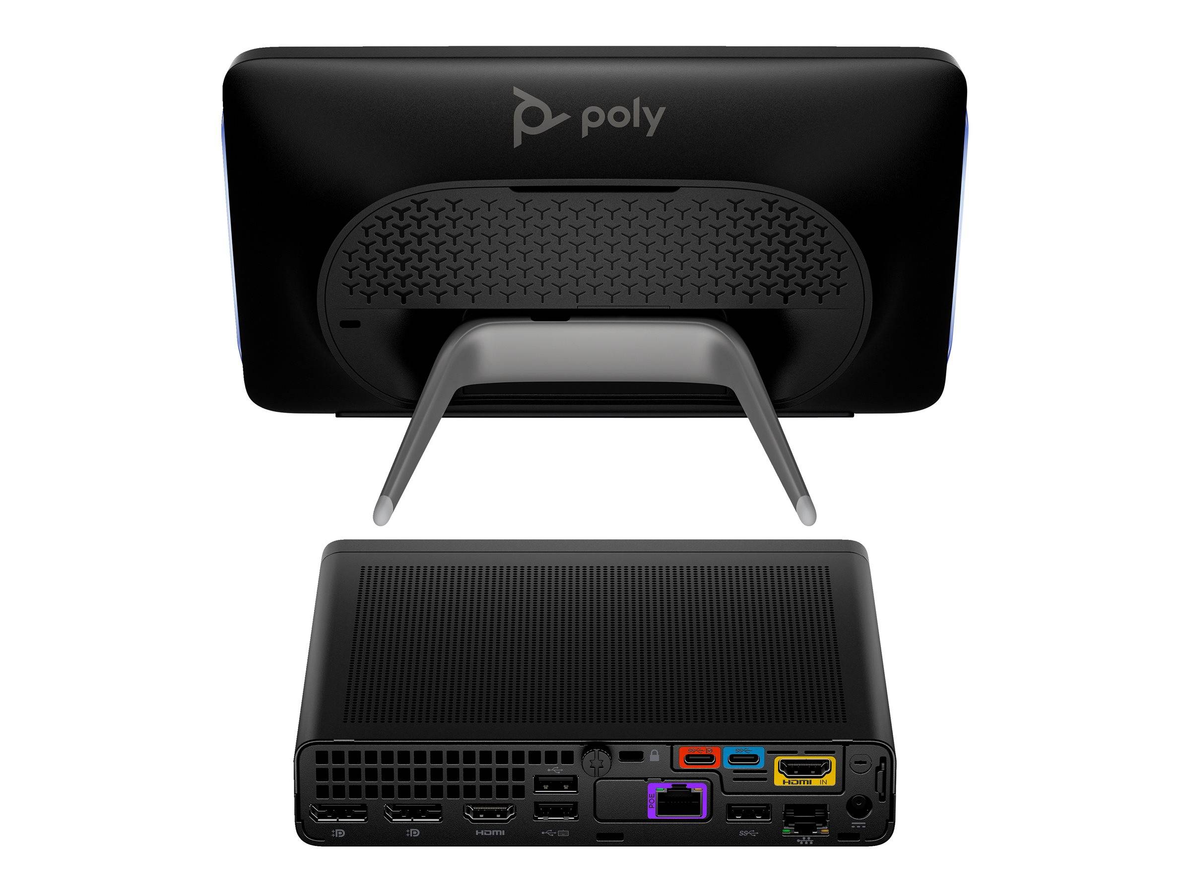 HP - Poly Studio - Für Microsoft Teams - Base Kit G9 Plus - Kit für Videokonferenzen (Poly TC10 Touchcontroller, HP Mini