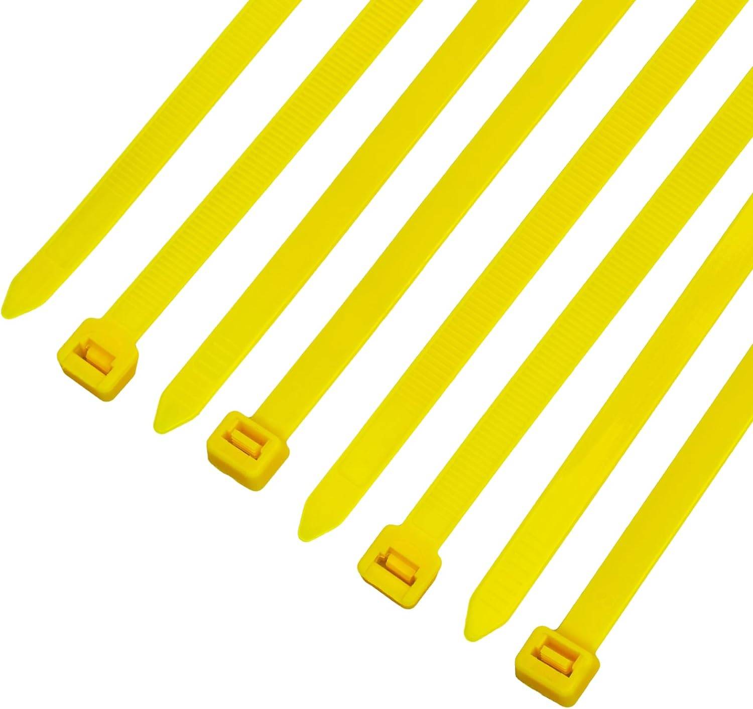 Kabelbinder 500 Stück gelb UV beständig Universalbinder 7,6 x 370 mm