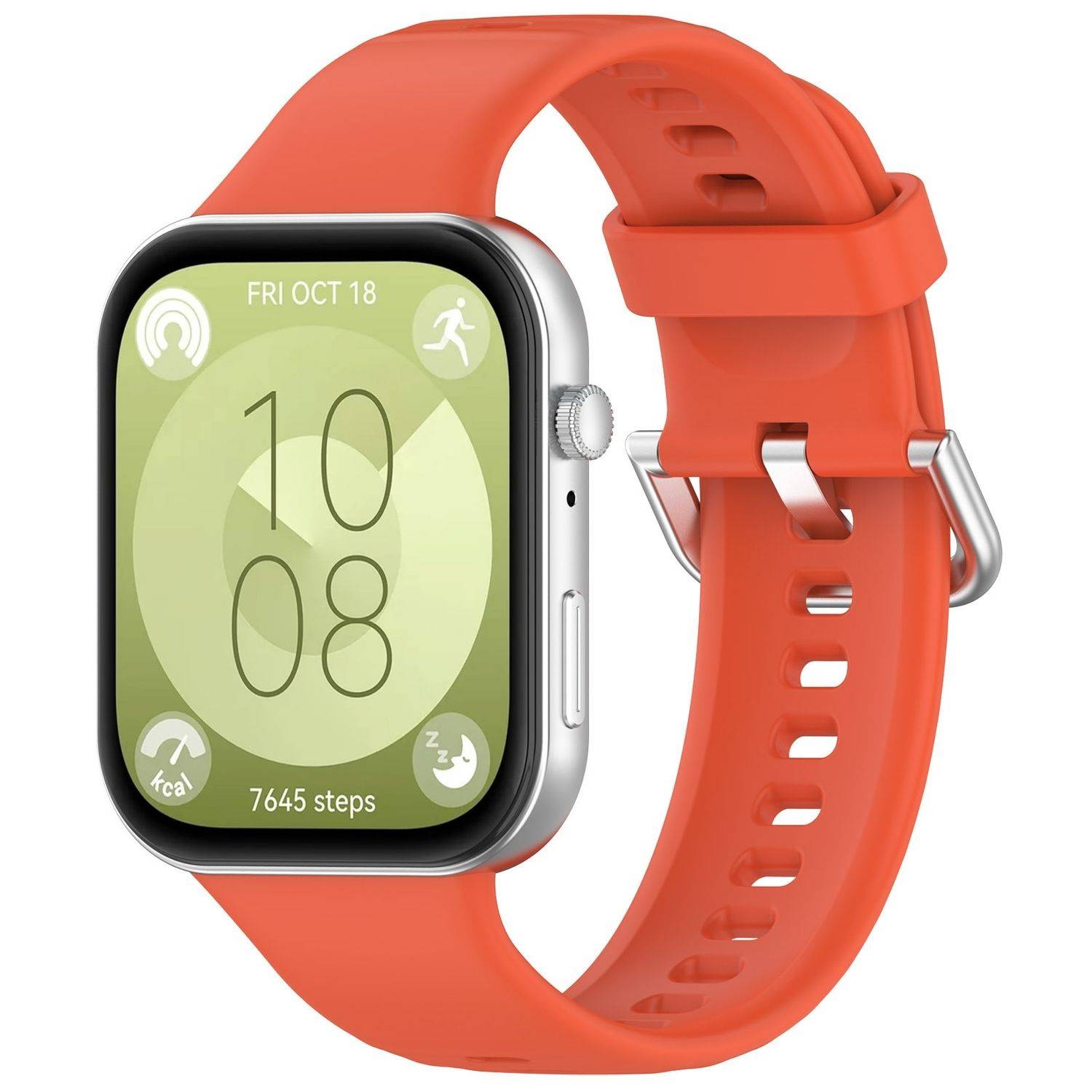 Für Huawei Watch Fit 3 hochwertige Silikon Armband Watch Ersatz Orange