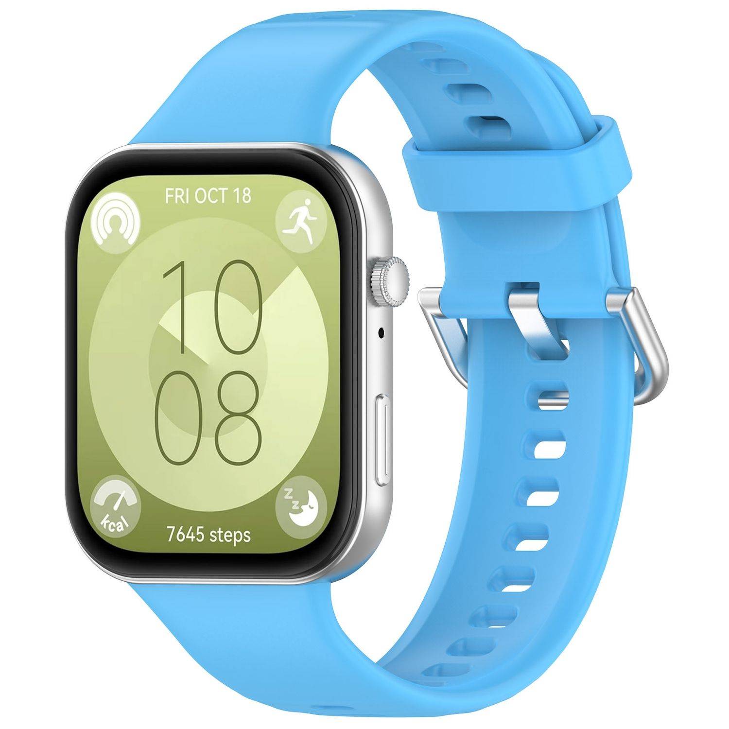 Für Huawei Watch Fit 3 hochwertiges Silikon Watch Arm Band Ersatz Blau