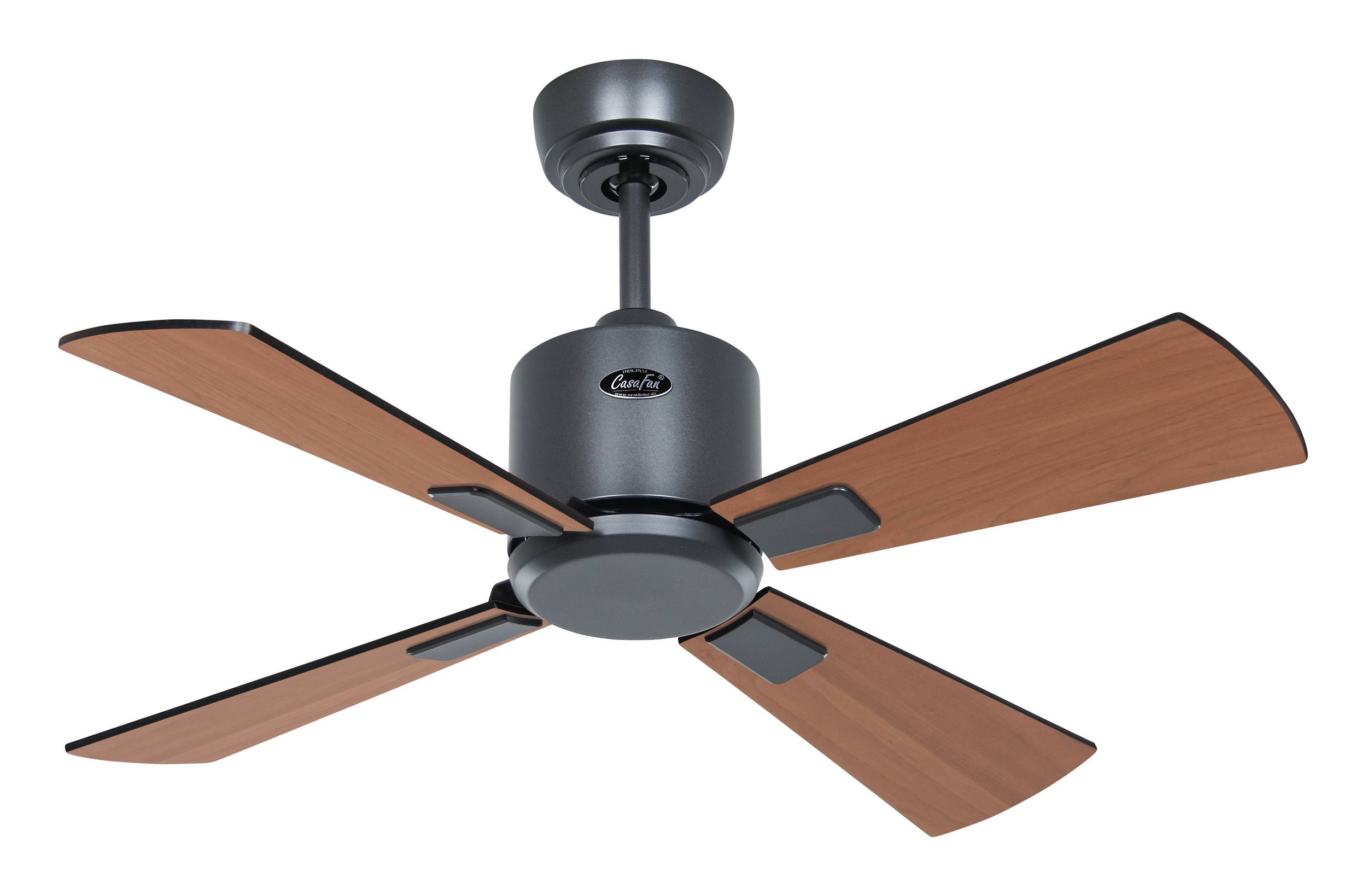 Deckenventilator Eco Neo III 92 BG Schwarz / Teak