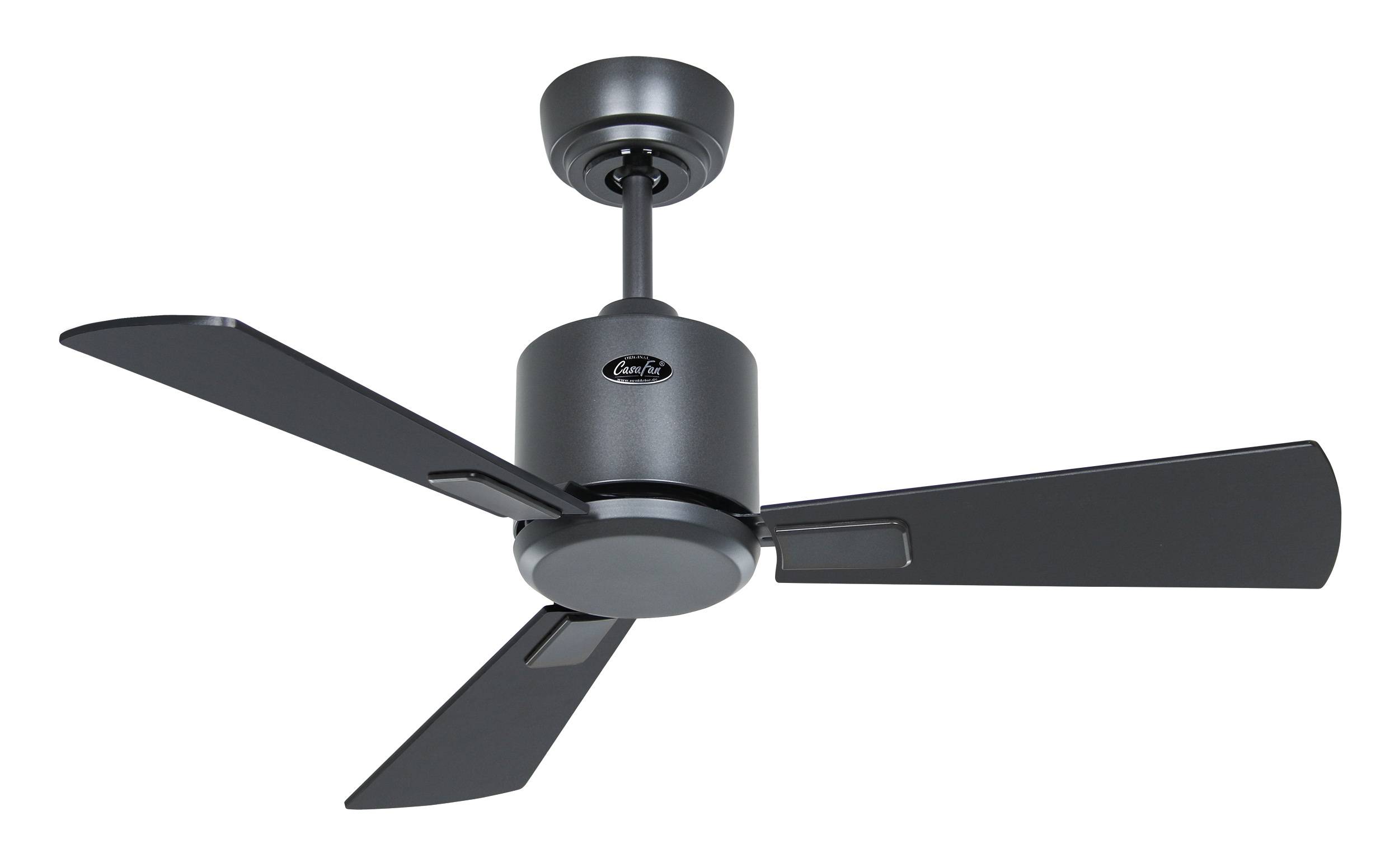 Deckenventilator Eco Neo III 92 BG Schwarz / Teak