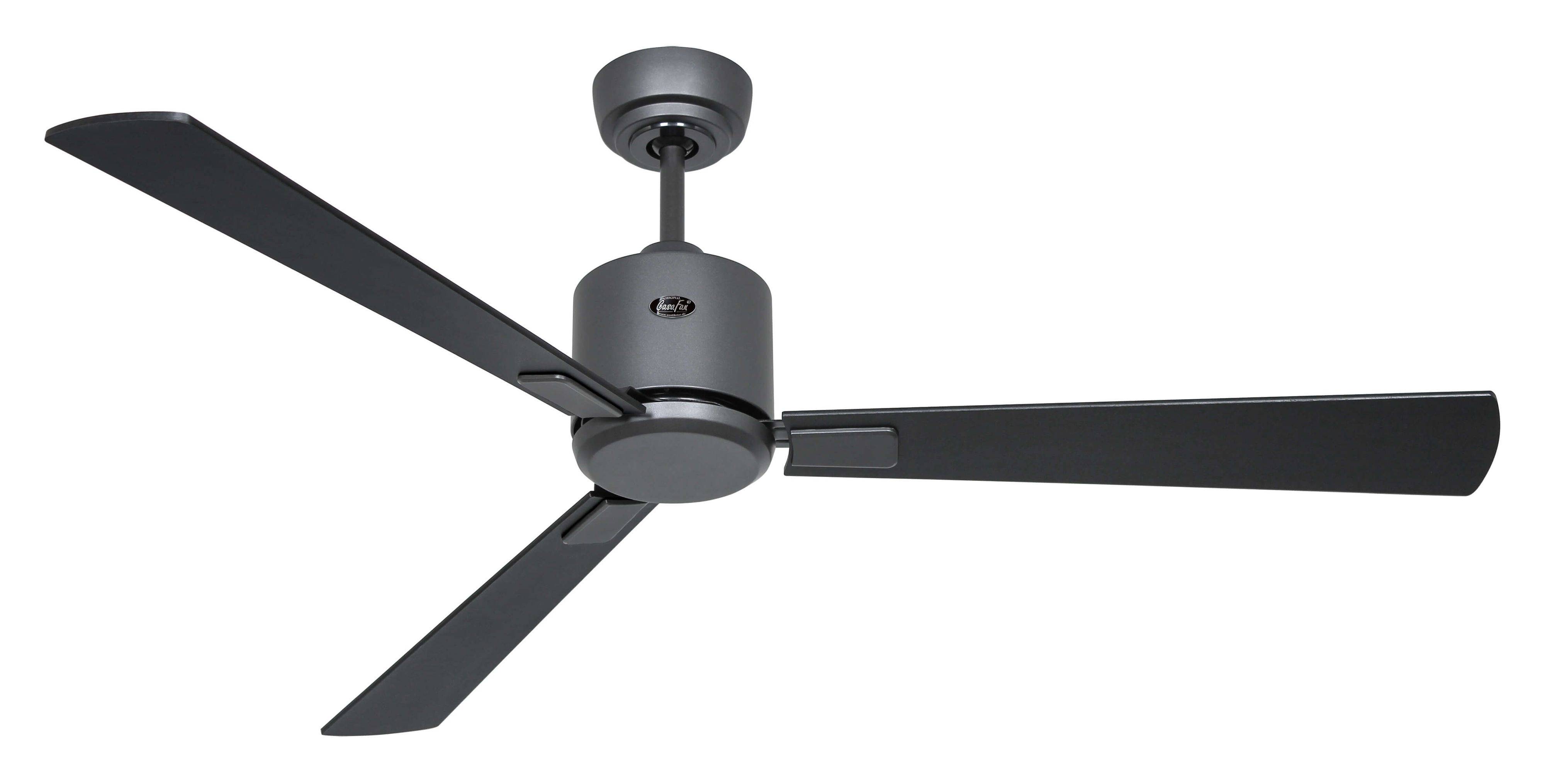 Deckenventilator Eco Neo III 132 BG Schwarz / Teak