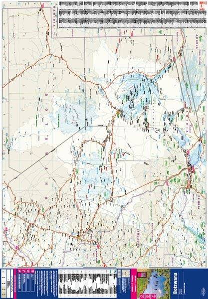 Reise Know-How Landkarte Botswana 1 : 1.000.000