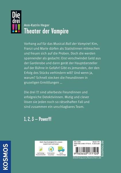 Die drei !!!, 110, Theater der Vampire