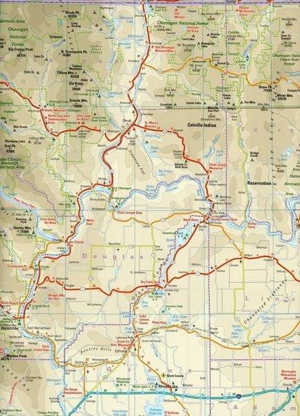 Reise Know-How Landkarte USA 01, Nordwest (1:750.000) : Washington und Oregon