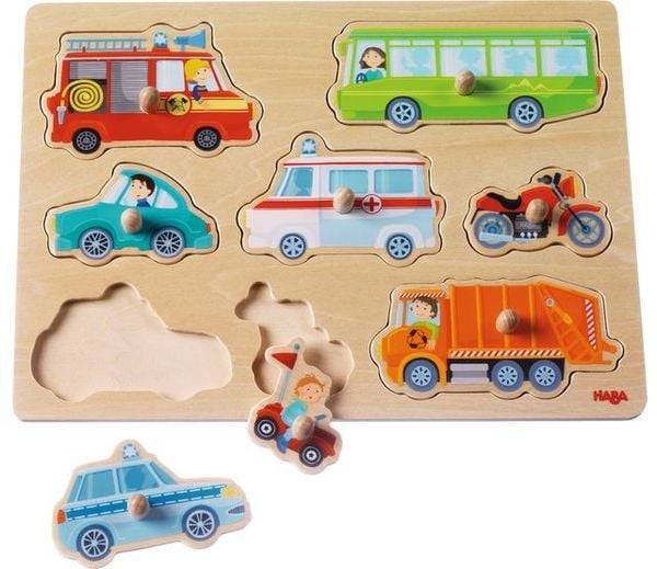 HABA - Greifpuzzle Fahrzeug-Welt, 8 Teile