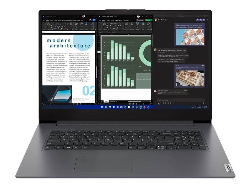 Lenovo V17 G4 IRU 83A2 - 180°-Scharnierdesign - Intel Core i5 13420H / 2.1 GHz - kein Betriebssystem - UHD Graphics - 8