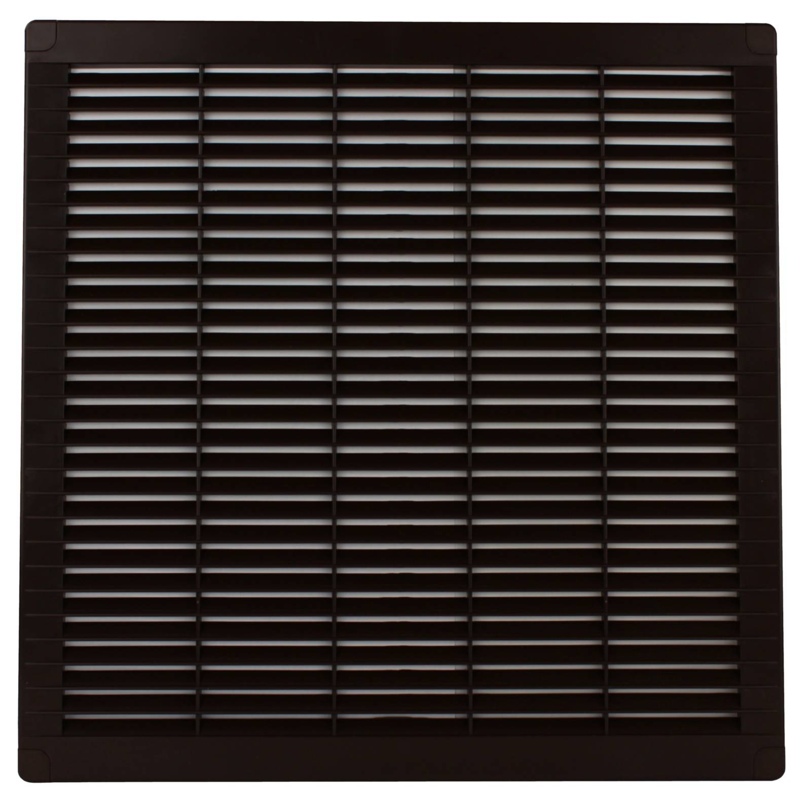Lüftungsgitter Abluftgitter Lamellengitter Kunststoff eckig 300 x 300 mm braun