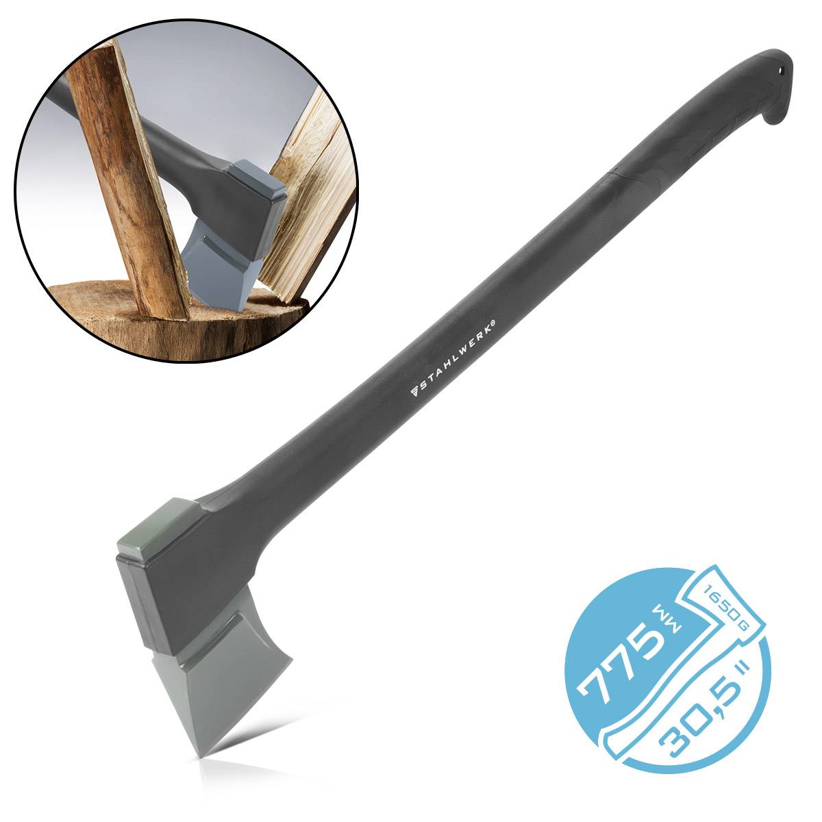 STAHLWERK AXT CA-775 ST 775 MM FORSTAXT AUS CARBON-STAHL MIT FIBERGLAS-GRIFF