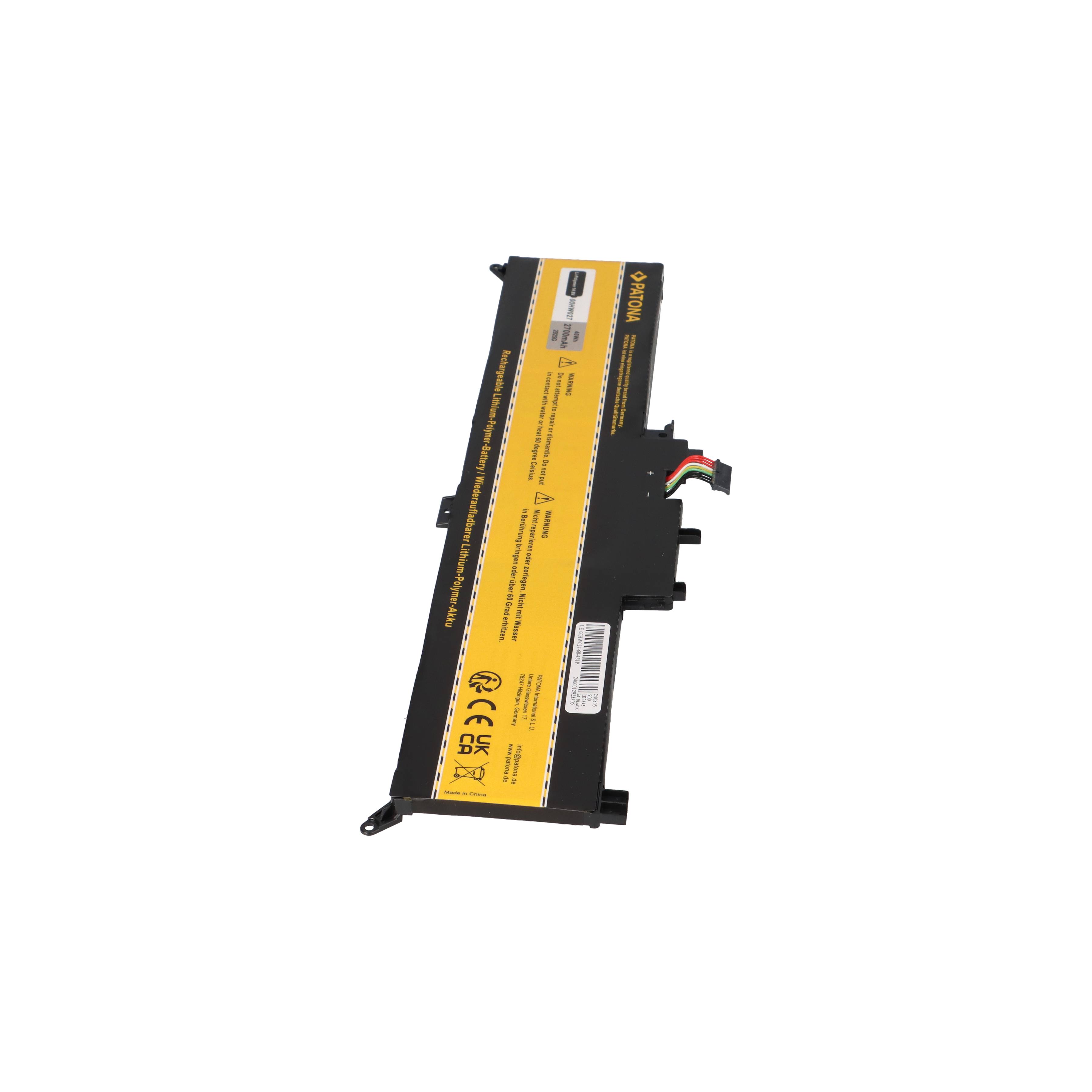 PATONA Akku für Lenovo ThinkPad X380 Yoga 00HW027