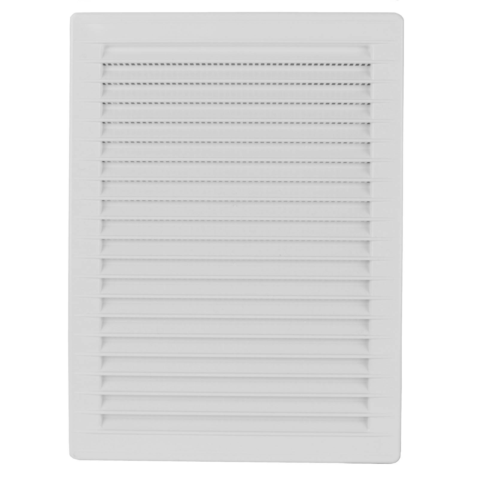 Lüftungsgitter Lamellengitter Abluftgitter Insektenschutz Kunststoff 140 x 210 mm weiß