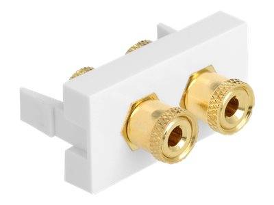 Delock Easy 45 - Einrastmodul - Farbring rot / schwarz - 2 x Polklemme, 2 x Polk