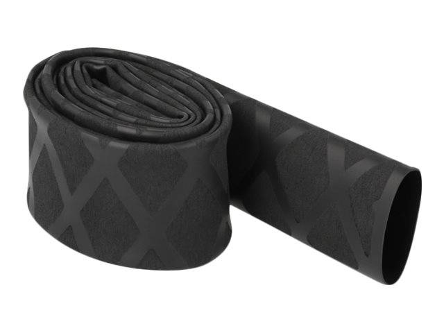 Delock Schrumpfschlauch - 1 m - Schwarz, X-Muster - X-Muster rutschfest 1 m x 20