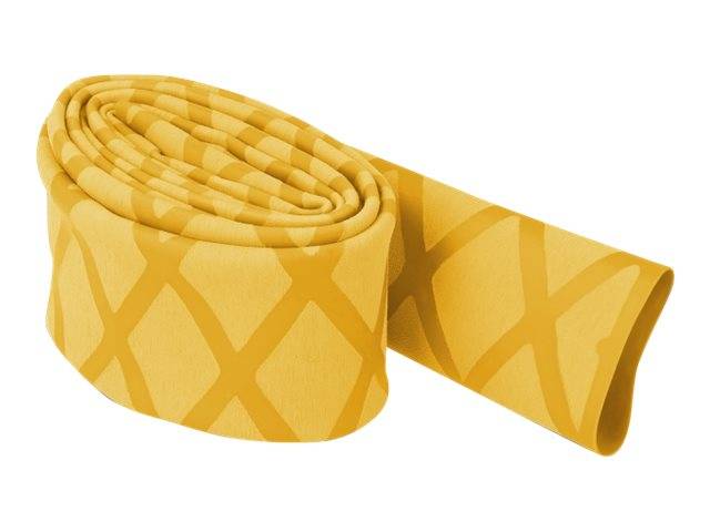 Delock Schrumpfschlauch - 1 m - Gelb, X-Muster - X-Muster rutschfest 1 m x 20 mm