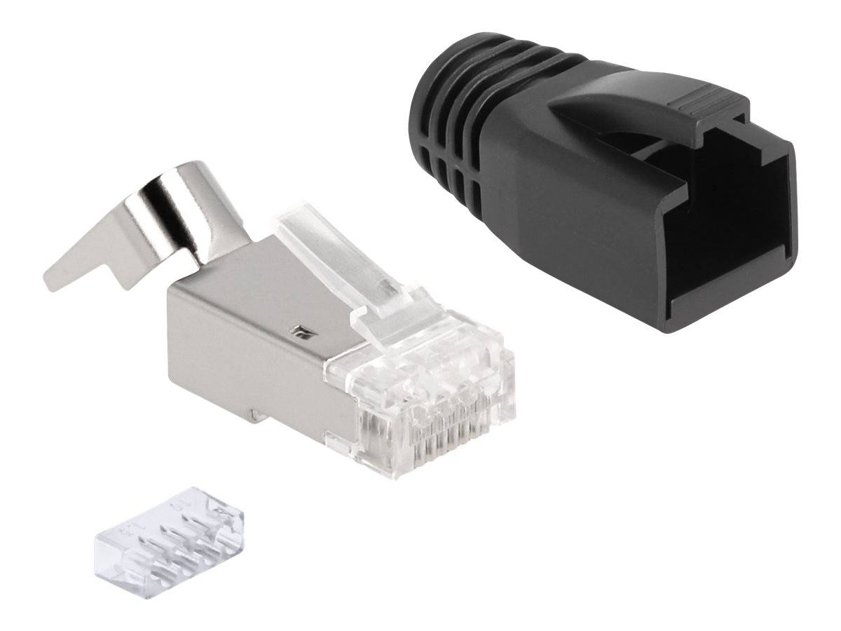 Delock Netzwerkanschluss - RJ-45 (M) - S/FTP - CAT 6a/7 (Packung mit 25) - Modul