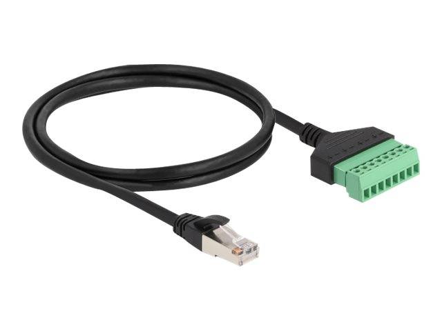 Delock Netzwerkkabel - RJ-45 (M) zu 8-polige Anschlussleiste - 1 m - UTP - CAT 6