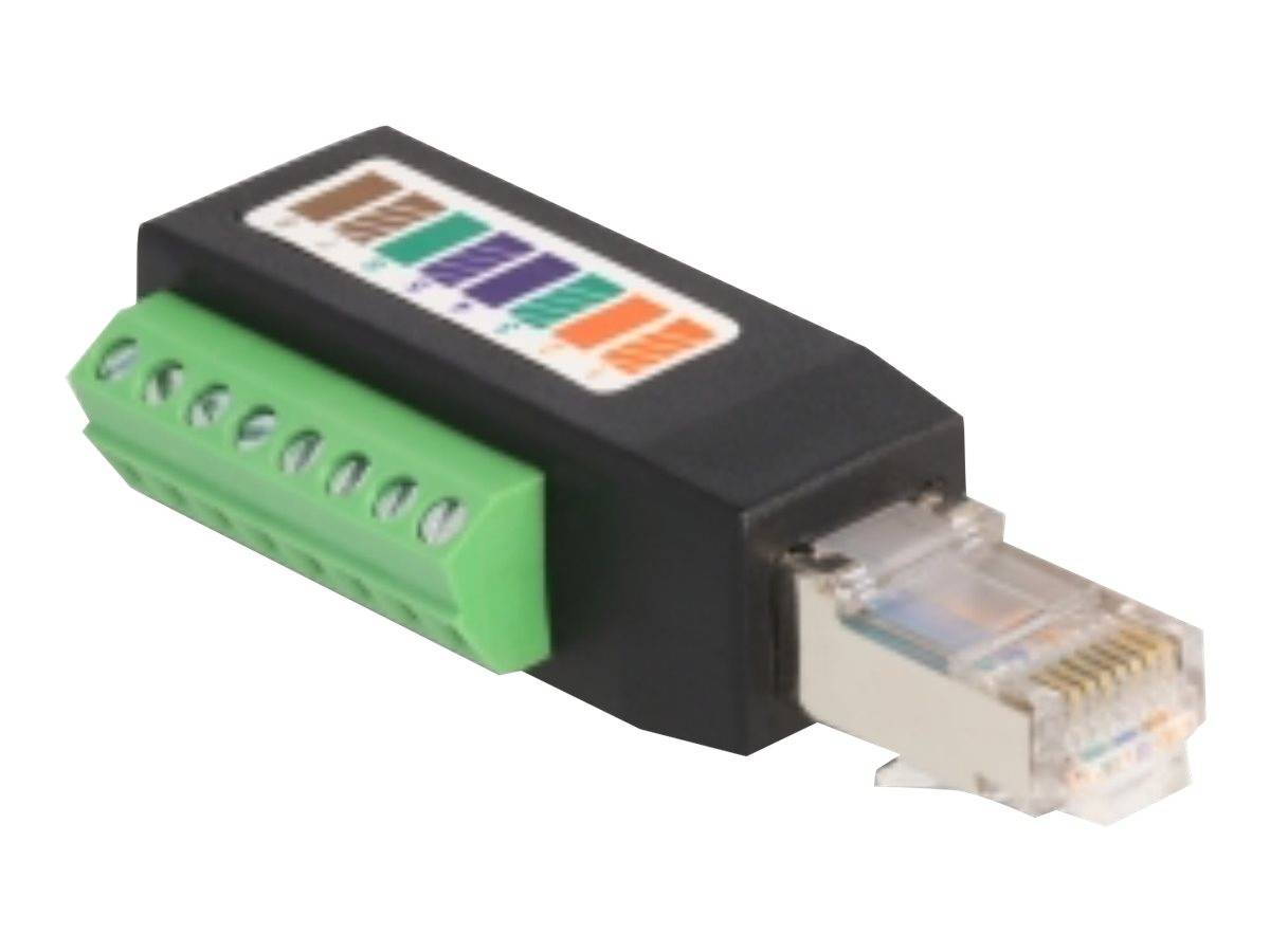 Delock Netzwerkadapter - 8-polige Anschlussleiste (M) - gewinkelt zu RJ-45 (M) -