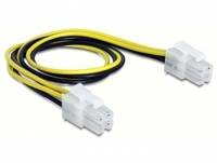 Delock Stromkabel - Netzstecker P4 (M) zu Netzstecker P4 (M) - 30 cm