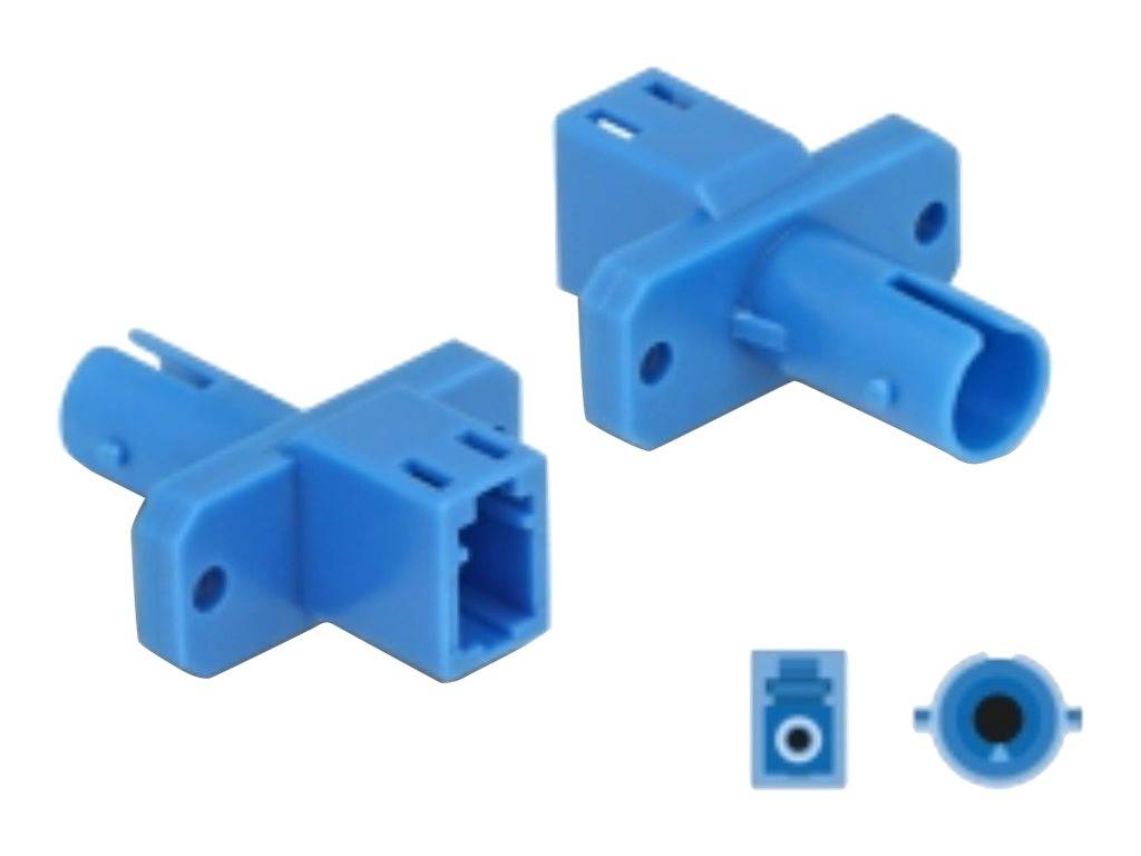 Delock Netzwerkkoppler - LC (W) zu ST (W) - Glasfaser - Simplex - Blau