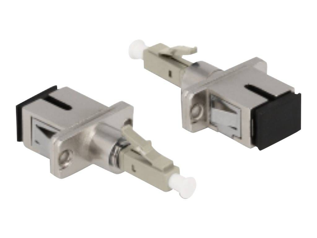 Delock Netzwerkkoppler - LC (M) zu SC (W) - Glasfaser - Simplex - beige