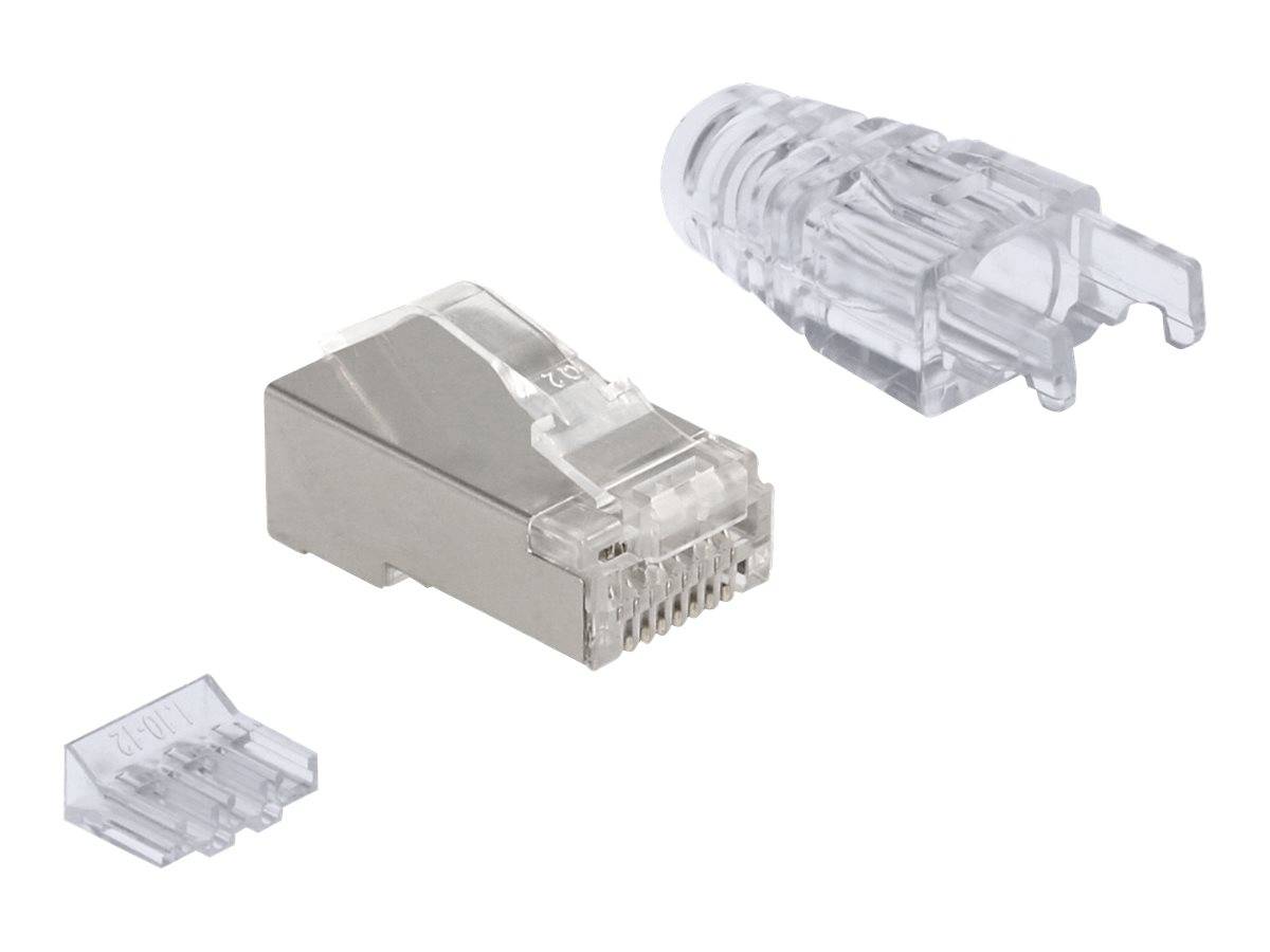 Delock Netzwerkanschluss - RJ-45 (M) - FTP - CAT 6 (Packung mit 50) - Modular Pl