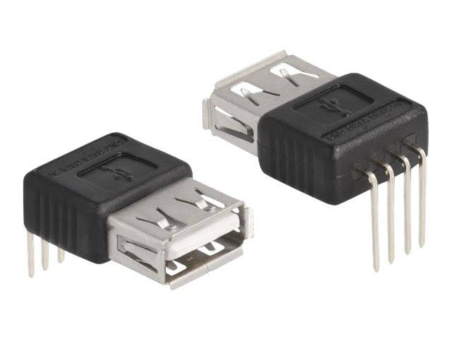 Delock USB-Adapter - 4-polig (M) gewinkelt zu USB (W) - gerade - USB 2.0 - 5 V -
