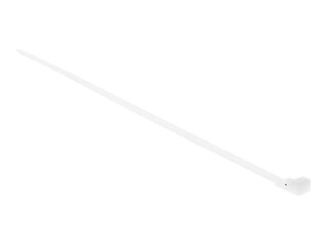 Delock Kabelbinder - wärmebeständig - 20 cm - weiß (Packung mit 100) - x Kabelbi