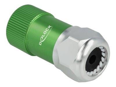 Delock Kabelverschraubung - 6.4 mm - Silber - grün
