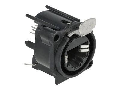 Delock Modulare Eingabe - D-type, jack to solder - RJ-45 - Schwarz