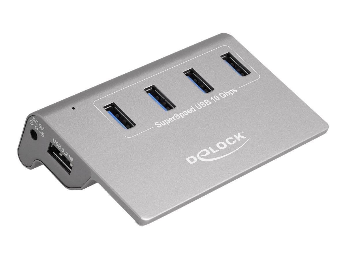 Delock Hub - 4 x USB 3.2 Gen 2 - Desktop - Digital/Daten