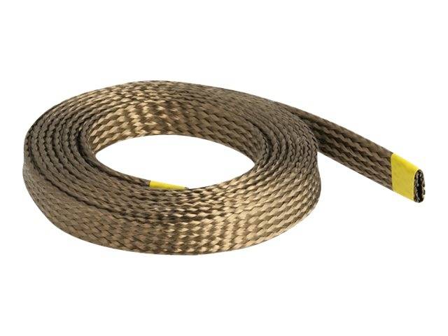 Delock Geflechtschlauch - basalt fibers, 15 mm - 2 m - braun