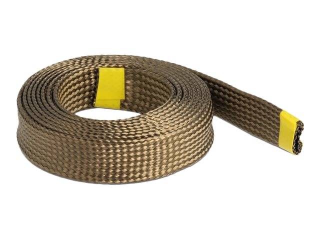 Delock Geflechtschlauch - basalt fibers, 25 mm - 2 m - braun
