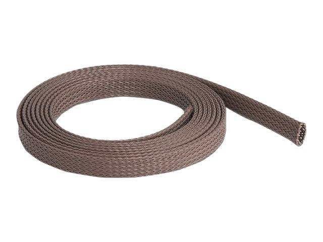 Delock Geflechtschlauch - rodent resistant, stretchable, 12 mm - 2 m - braun