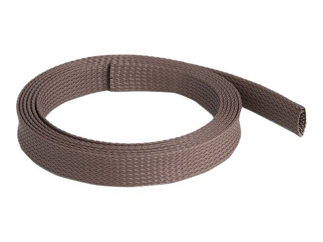 Delock Geflechtschlauch - rodent resistant, stretchable, 19 mm - 2 m - braun