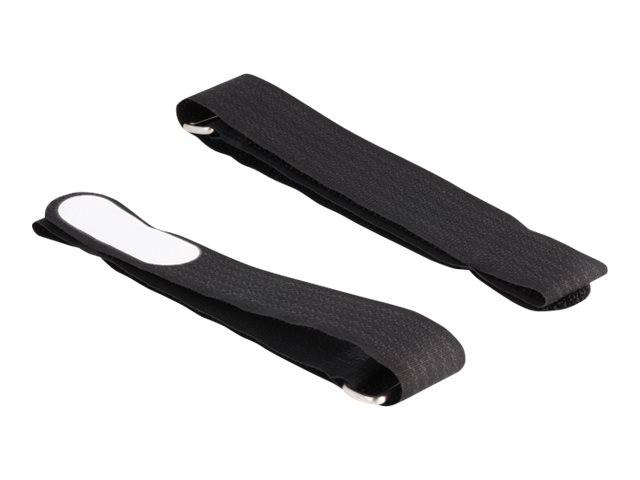 Delock Kabelbinder - loop and label tap - 45.7 cm - Schwarz (Packung mit 5) - Kl