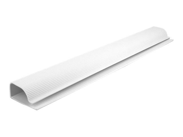 Delock Kabelkanal - unter Tisch montierbar - 40 cm - weiß (Packung mit 2) - 400