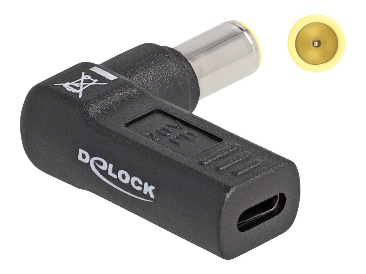 Delock Netzteil - USB-C (W) zu Gleichstromstecker 7,9 x 5,5 mm (M) - 20 V - 3 A