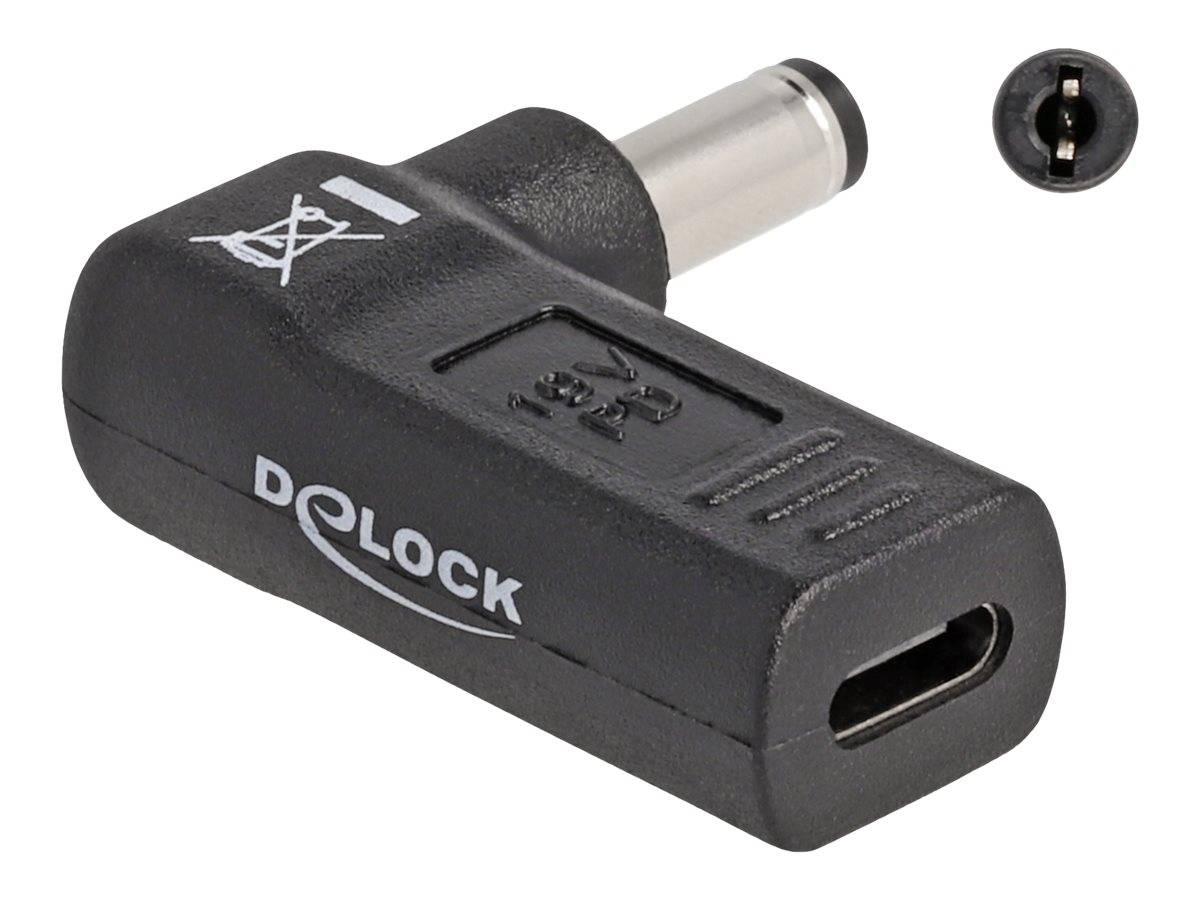 Delock Netzteil - USB-C (W) zu Gleichstromstecker 5,5 x 2,1 mm (M) - 19 V - 3 A