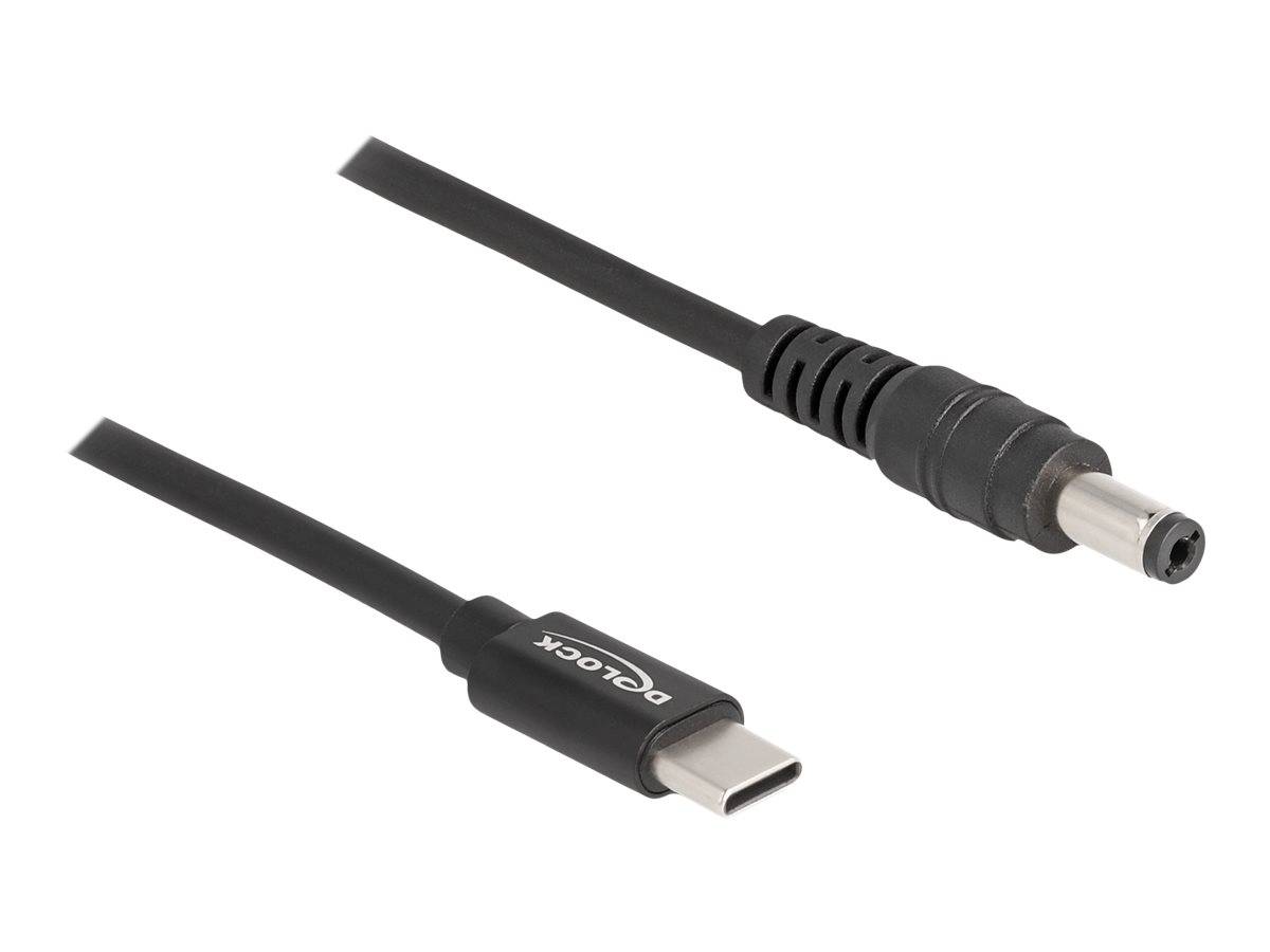 Delock Stromkabel - USB-C (M) zu Gleichstromstecker 5,5 x 2,1 mm (M) - 20 V - 3