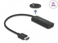 Delock Videoadapter - HDMI männlich zu 24 pin USB-C weiblich - 18 cm - Schwarz -